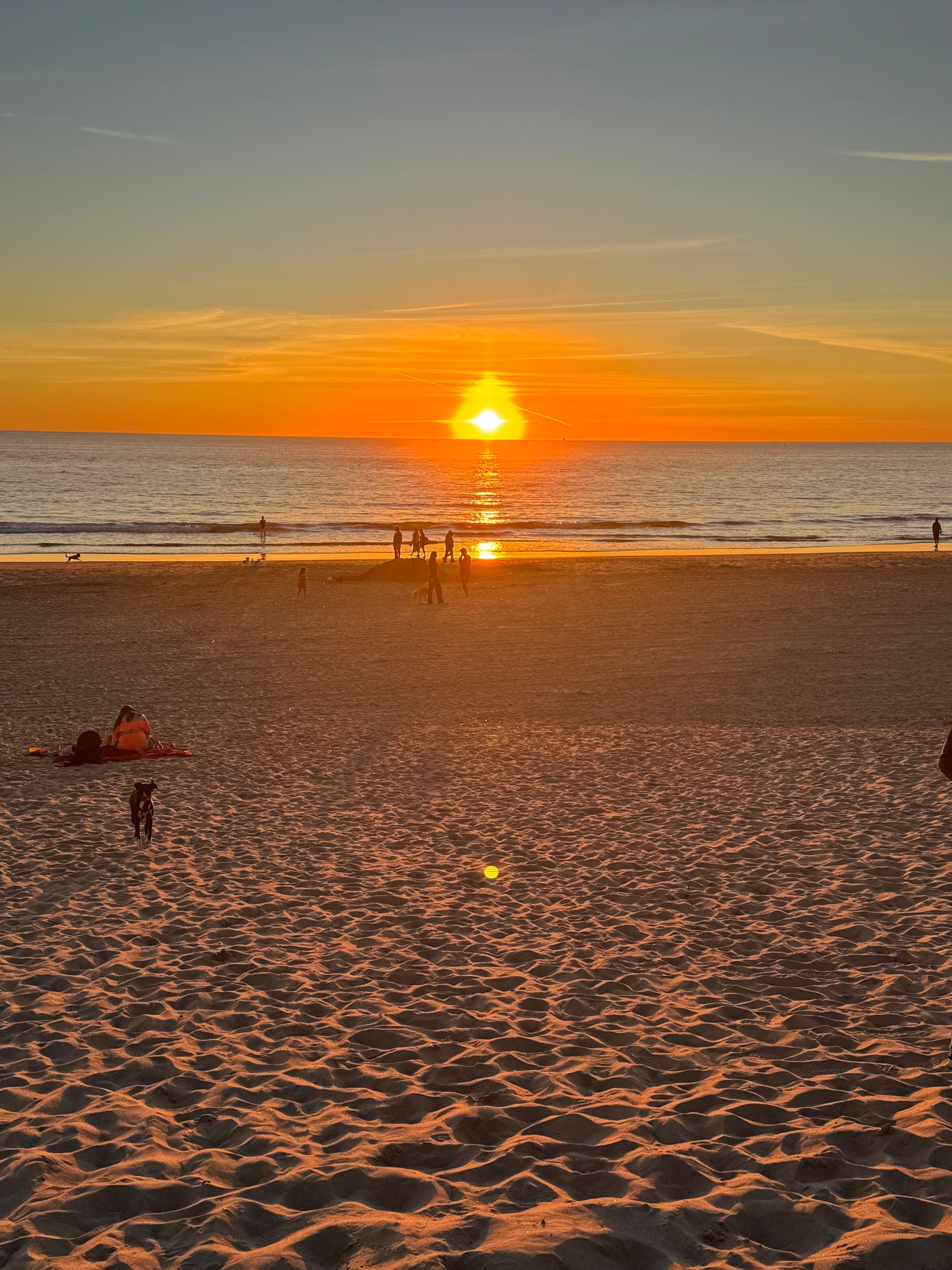 Sunset over the beach near Ashland HQ